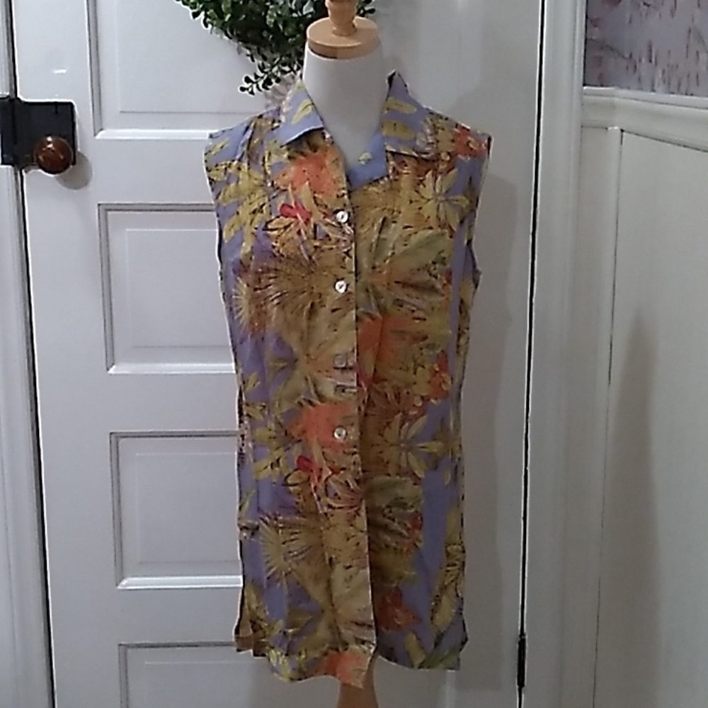 Robert Louis 100% silk beach ⛱ vacation large shirt